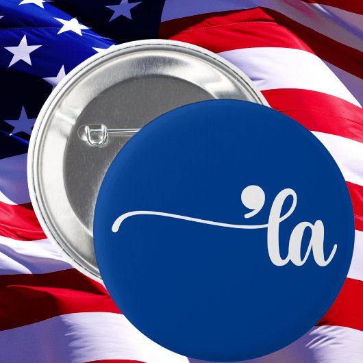 カンマLa | カマラハリスブルー 缶バッジ