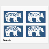 カンモアアルバータベア 長方形シール (シート)