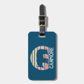 カンモアアルバータレトロベア ラゲッジタグ (正面縦)