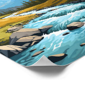 カンモアカナダトラベルアートヴィンテージ ポスター (角)