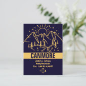 カンモア,アルバータカナダミニマリスト山 ポストカード (スタンド正面)