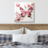 カンヴァバタフライウォールアート キャンバスプリント (インサイチュ (寝室))