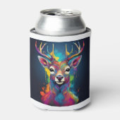 カン クーラー - カラフルな鹿のデザイン (缶正面)
