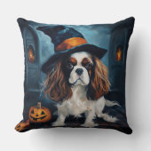 カヴァリアキングカボンプキンハロウィーン怖い クッション (正面)