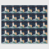 カヴァリアキングドッグハロウィーントラック怖い夜 ラッピングペーパー (フラット)