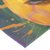 カヴァリアキングドッグハロウィーン魔女とカボチャ テーブルクロス (アングル)