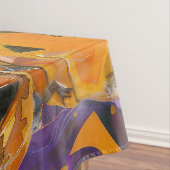 カヴァリアキングドッグハロウィーン魔女とカボチャ テーブルクロス (インサイチュ)