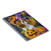 カヴァリアキングドッグハロウィーン魔女とカボチャ ノートブック (右側)