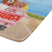 カヴァリアキングドッグバレンタインデートラックハート カッティングボード (角)