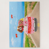 カヴァリアキングドッグバレンタインデートラックハート ジグソーパズル (縦)