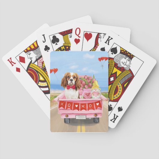 カヴァリアキングドッグバレンタインデートラックハート トランプ (裏面)