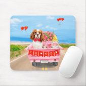 カヴァリアキングドッグバレンタインデートラックハート マウスパッド (マウス)