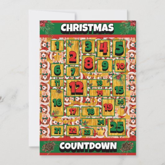 カヴァリアドッグカウントダウンクリスマスアドベントカレンダー シーズンカード (正面)