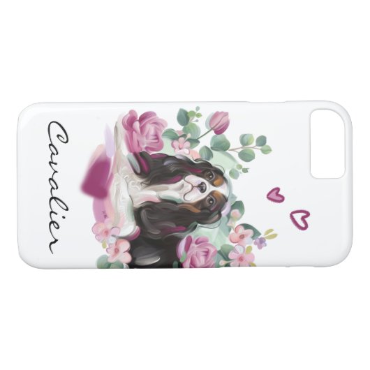 カヴァリアートの電話ケース|ピンクフローラ|三色 Case-Mate iPhoneケース (裏面(横))