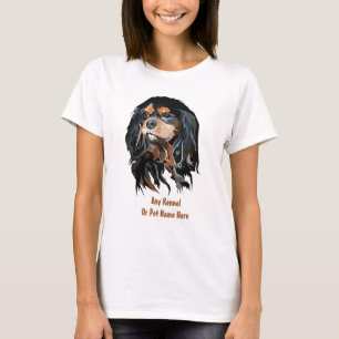カヴァリエキパーソナライズされたングチャールズスパニエル犬 Tシャツ