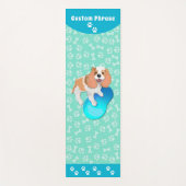 カヴァリエキングチャールズスパニエル犬イヌフィットネス ヨガマット (正面)