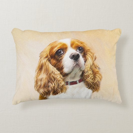 カヴァリエキングチャールズスパニエル犬オリジナルズ アクセントクッション (正面)