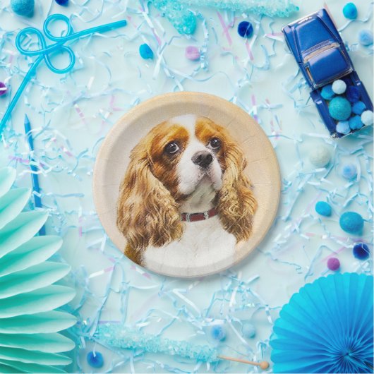 カヴァリエキングチャールズスパニエル犬オリジナルズ ペーパープレート (パーティー)