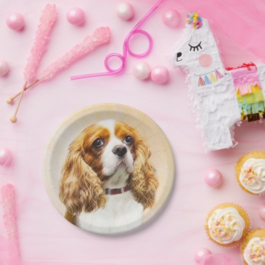 カヴァリエキングチャールズスパニエル犬オリジナルズ ペーパープレート (パーティー)