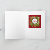 カヴァリエキングチャールズスパニエル犬クリスマスカード シーズンカード (内部)