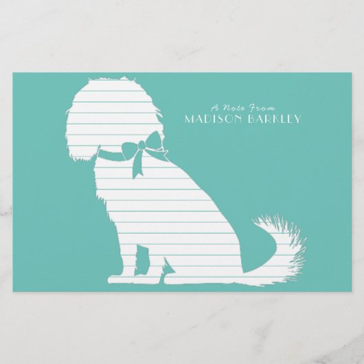 カヴァリエキングチャールズスパニエル犬ドッグパピー 便箋 (正面)