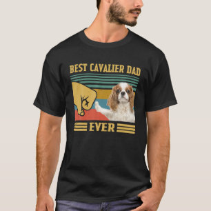 カヴァリエキングチャールズスパニエル犬ドッグ最高のパパエバヴィ Tシャツ
