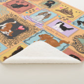 カヴァリエキングチャールズスパニエル犬毛布 シェルパブランケット (3/4)