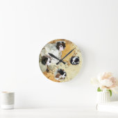 カヴァリエキングチャールズスパニエル犬 ラウンド壁時計 (ホーム)