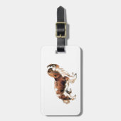 カヴァリエキングチャールズスパニエル犬 ラゲッジタグ (正面縦)