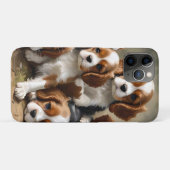 カヴァリエスパニエル犬の子犬たちは非常にかわいい Case-Mate iPhoneケース (裏面(横))