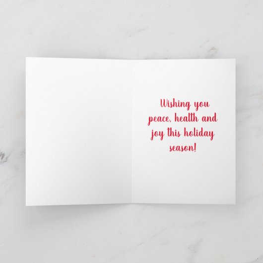 カヴァリエスパニエル犬パピーホリデーカード カード (内部)