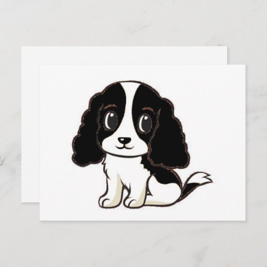 カヴァリエークス黒白の漫画 ポストカード (正面/裏面)