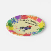 カヴァリエ·キング·チャールズ·ドッグ·アート·バースデー·パーティ      ペーパープレート (アングル)