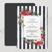 カヴィア ブラック ウェディング インビテーション (正面/裏面)