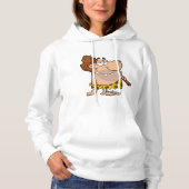 カヴマンウィズクラブウォメンズフード付きスウェットシャツ パーカ (正面)