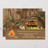 カヴマンパーティー誕生日の招待状 招待状 (正面/裏面)