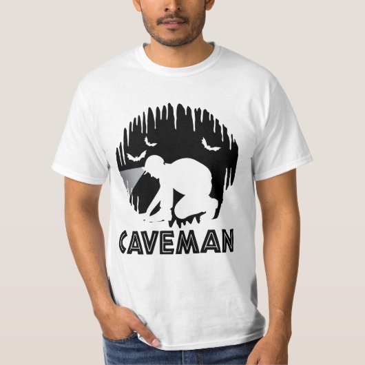カヴマン – スペンおもしろいキング Tシャツ (正面)