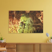 カヴマン，鍾乳石と花石の形成，大 キャンバスプリント (インサイチュ (リビング))