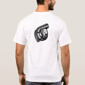 カーおもしろいマニアターボチャージャデザイン Tシャツ (裏面)
