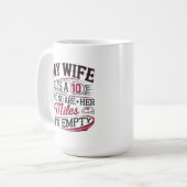 カーおもしろいラバー記念日Tee for Couples コーヒーマグカップ (正面左)