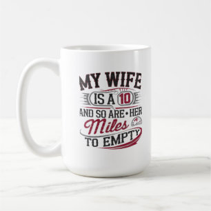 カーおもしろいラバー記念日Tee for Couples コーヒーマグカップ