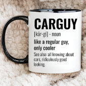 カーおもしろいラバー、CarGuy定義、Car Favaast マグカップ