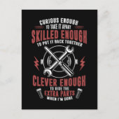 カーおもしろい整備士引用文リペアマン ポストカード (正面)