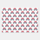 カーすごいレース子供の誕生日 ラッピングペーパーシート (正面3)