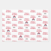 カーすごいレース子供の誕生日 ラッピングペーパーシート (正面2)