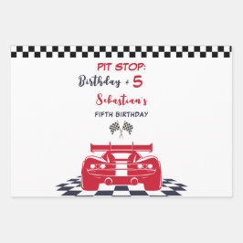 カーすごいレース子供の誕生日 ラッピングペーパーシート