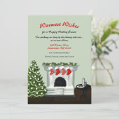 カーつるド付きのクリ気にスストッキング 招待状 (スタンド正面)