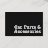 カーはっきりしたボ澄んーツ&アクセサリデザイン 名刺 (正面)