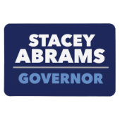 カーはっきりしたマグネット – GAガバナー用Stacey Abrams マグネット (横)