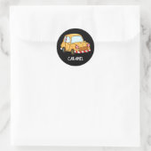 カーアメルおもしろいキャンディカープンダークBG ラウンドシール (バッグ)